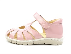 Angulus rosa sandal med hjerte, glitter og lak
